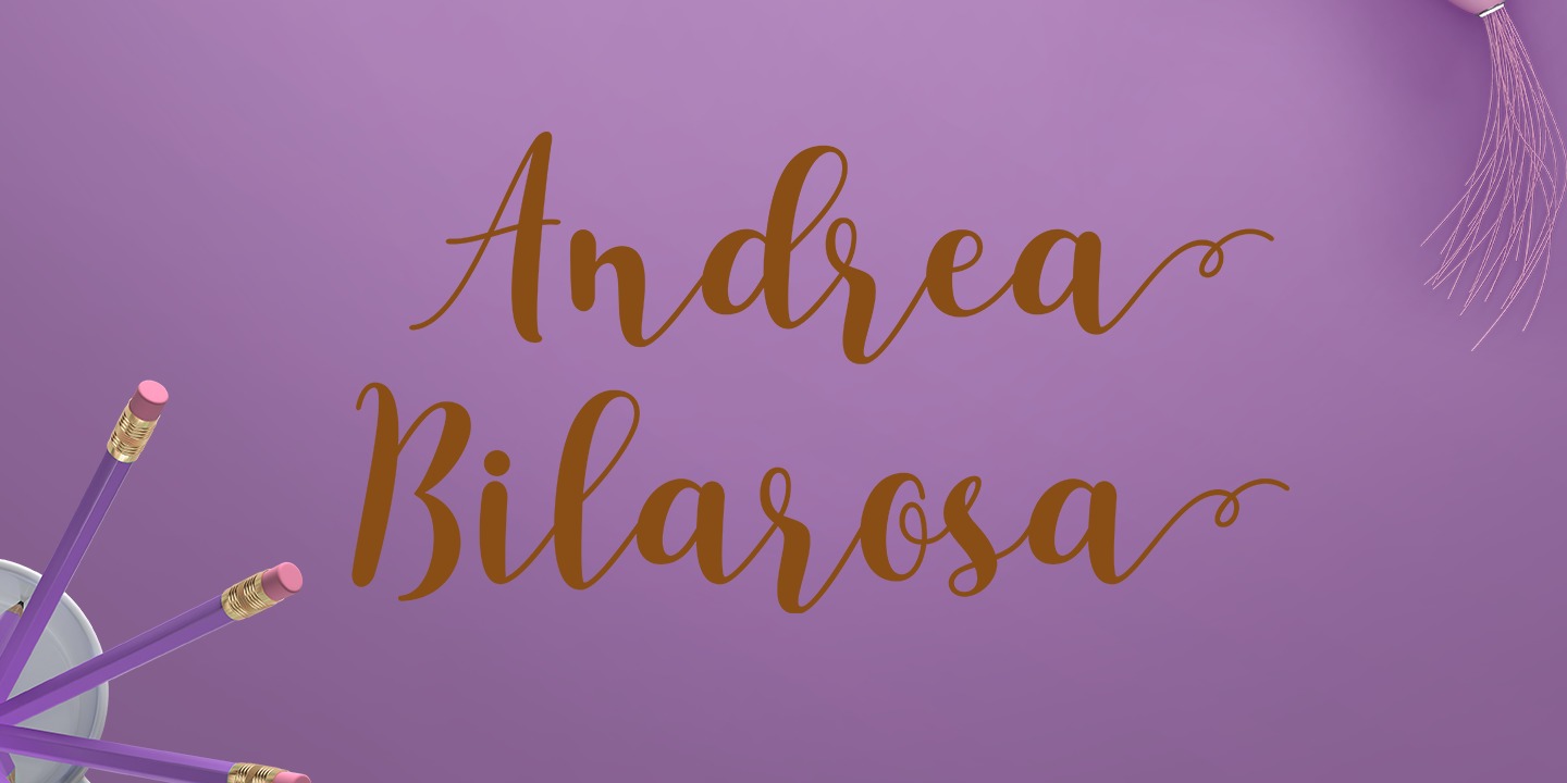 Beispiel einer Audretta Regular-Schriftart